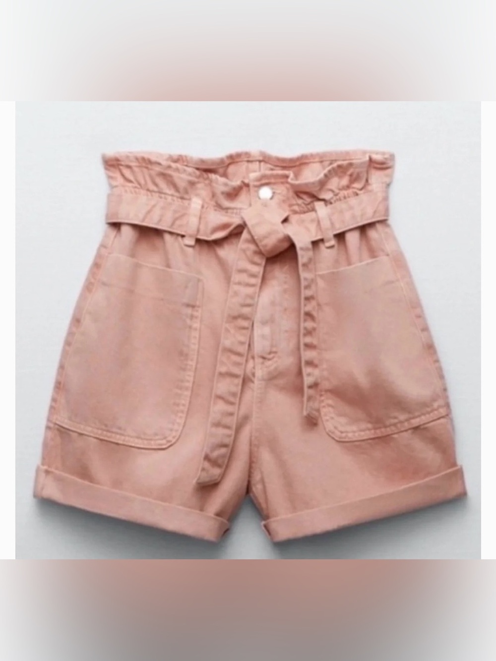 NWT Zara High Waisted Paperbag Shorts 36
